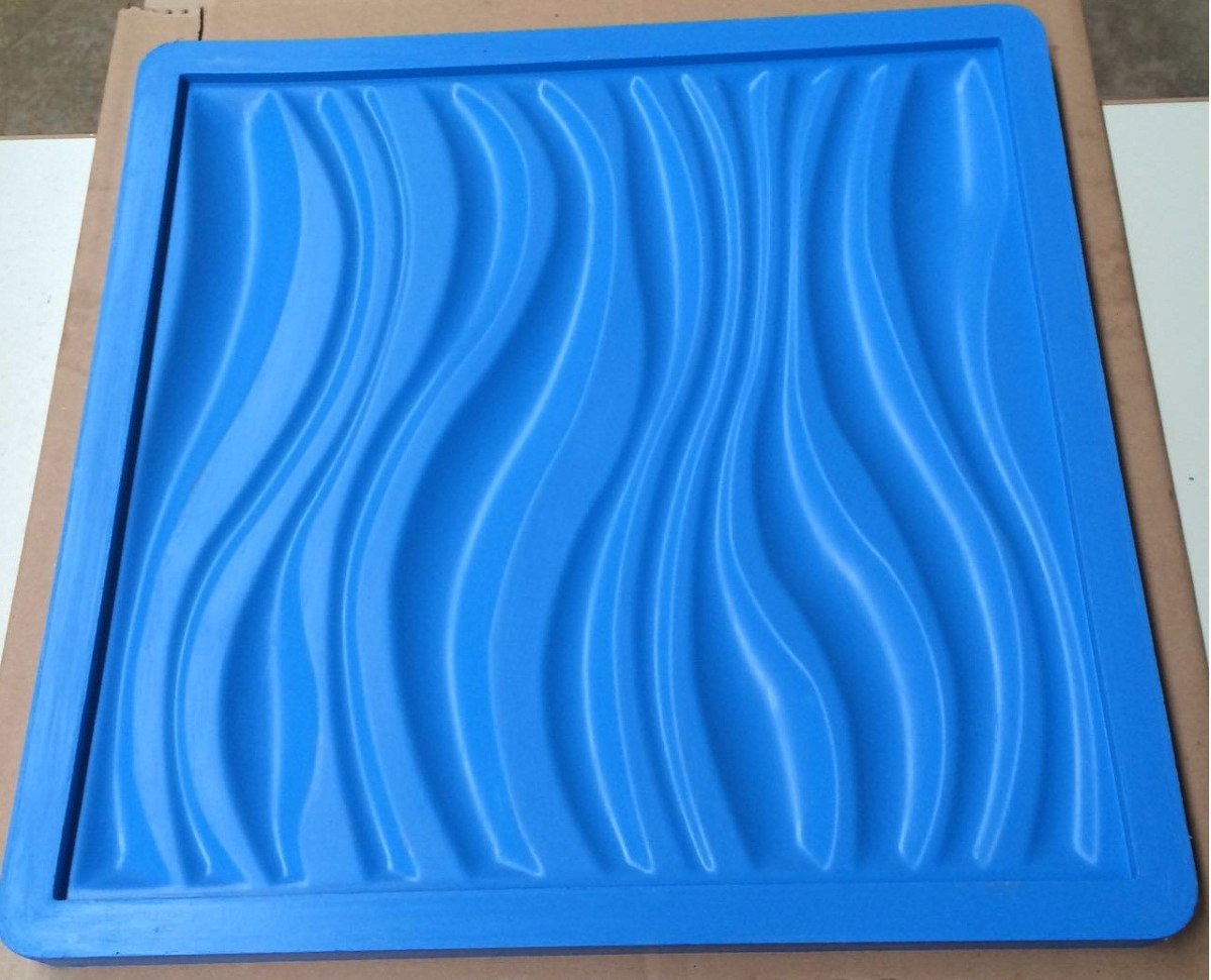 Molde Forma Silicone Gesso Cimento Placa Parede Kit C 9pecas R