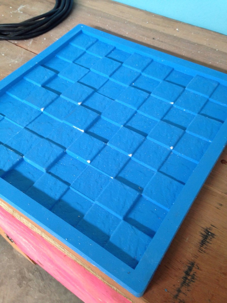 Molde Forma Silicone P Fazer Placas De Gesso Em 3d Mosaico R