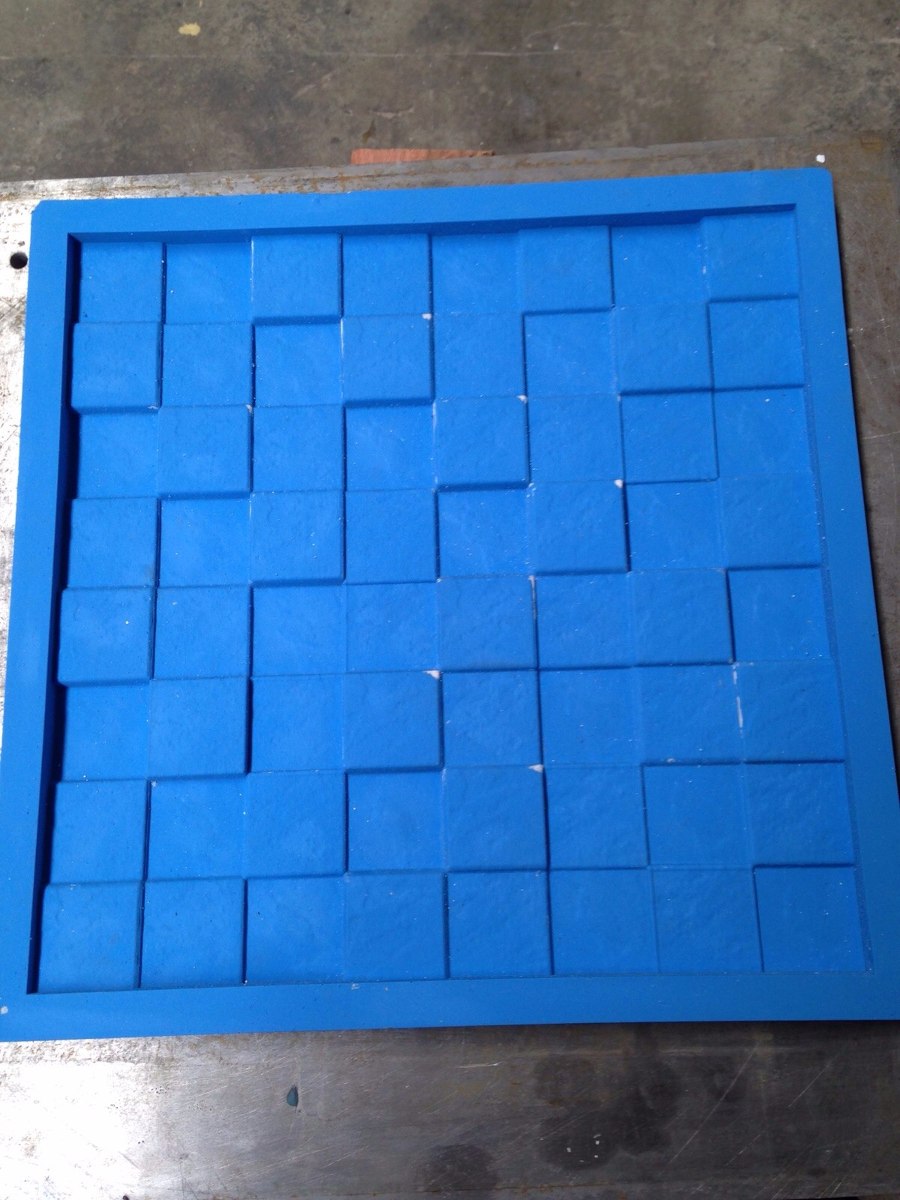 Molde Forma Silicone P Fazer Placas De Gesso Em 3d Mosaico R