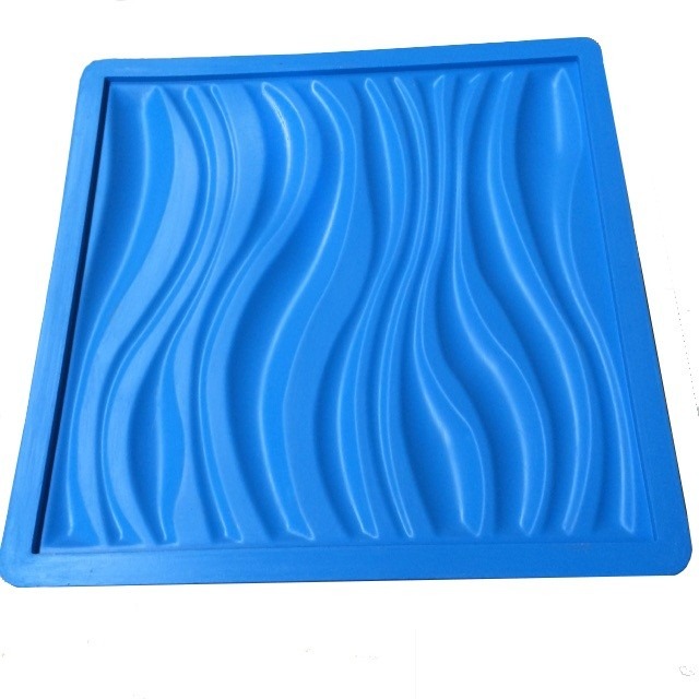 Molde Forma Silicone P Gesso Placas Parede 3d 39x39cm Ondas R