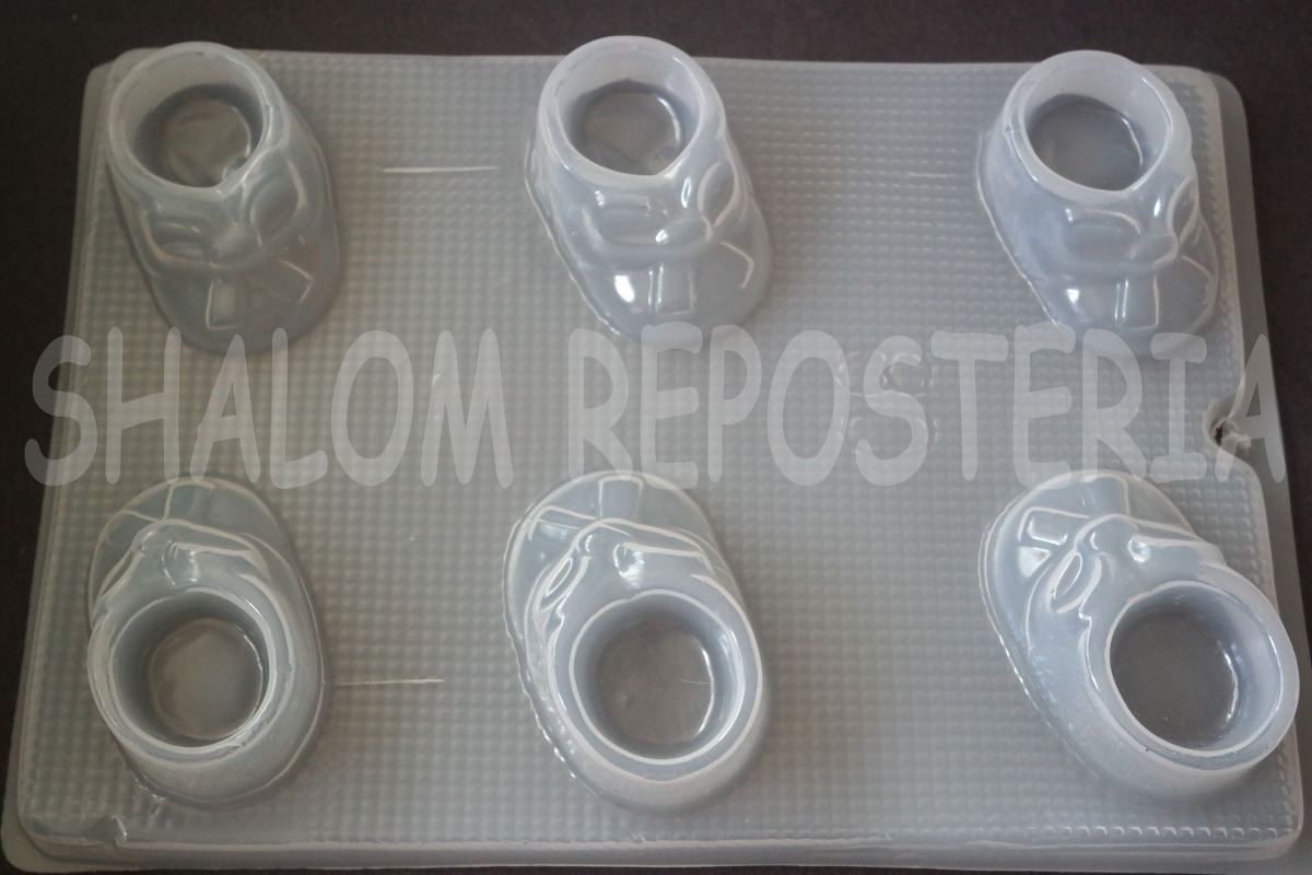 Molde Mediano Gelatinas Jabones Zapatitos Bebe Baby Shower