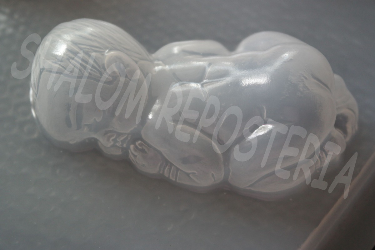 Molde Mediano Gomitas Jabon Gelatina 6 Bebes 3d Baby Shower