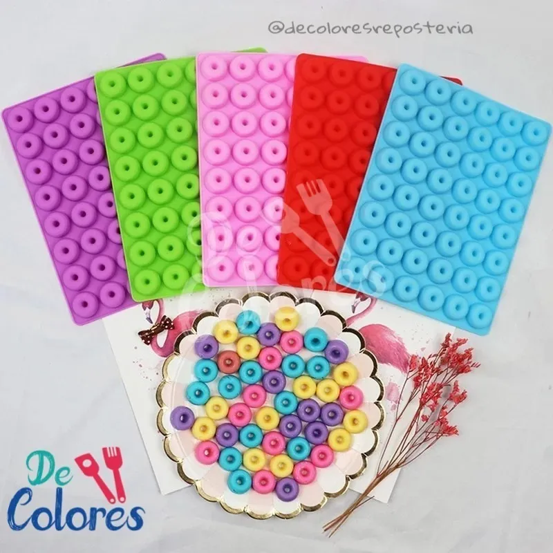Decoloresreposteria Molde Silicona Mini Donas 2 Cm 385 00