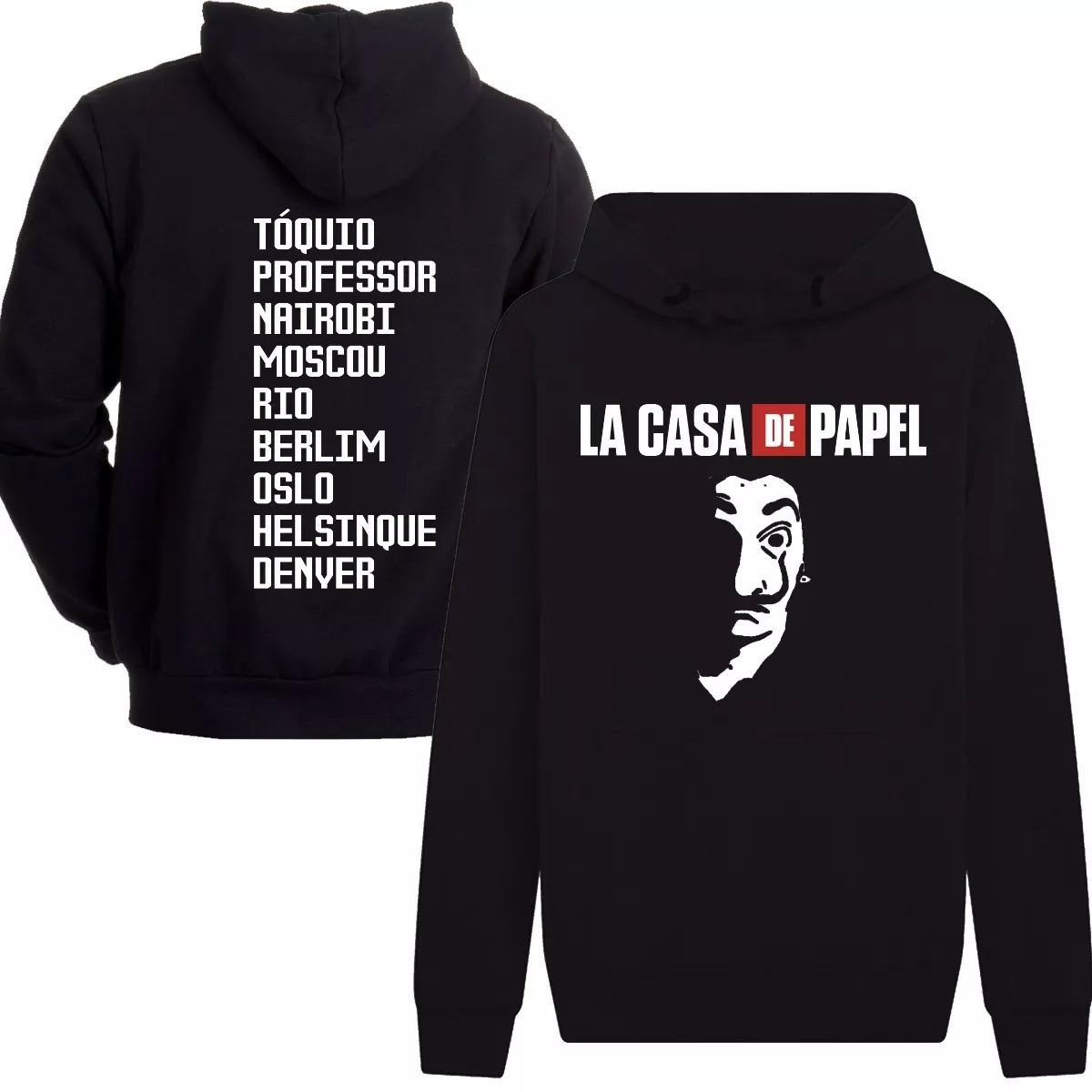 blusa moletom la casa de papel