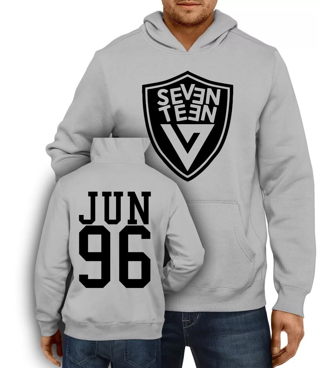 Moletom Blusa Casaco Blusão Moleton K-pop Seventeen Jun 96 - R$ 103,60 em Mercado Livre