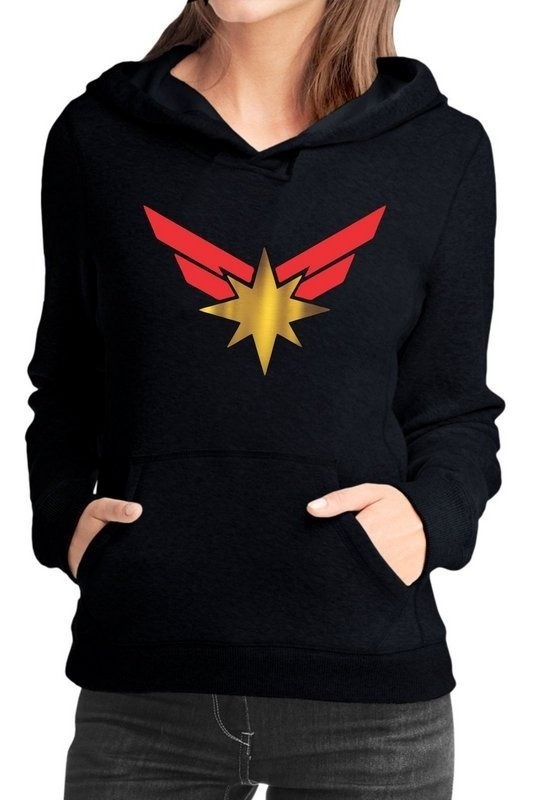 blusa de frio capitã marvel