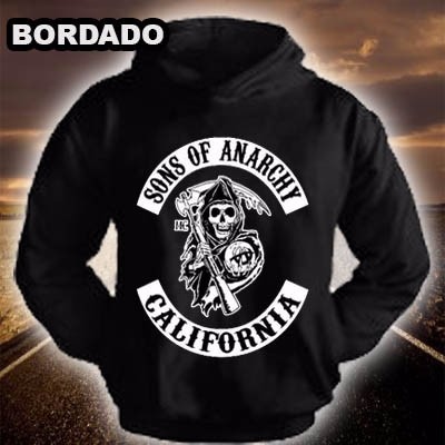 moletom sons of anarchy bordado