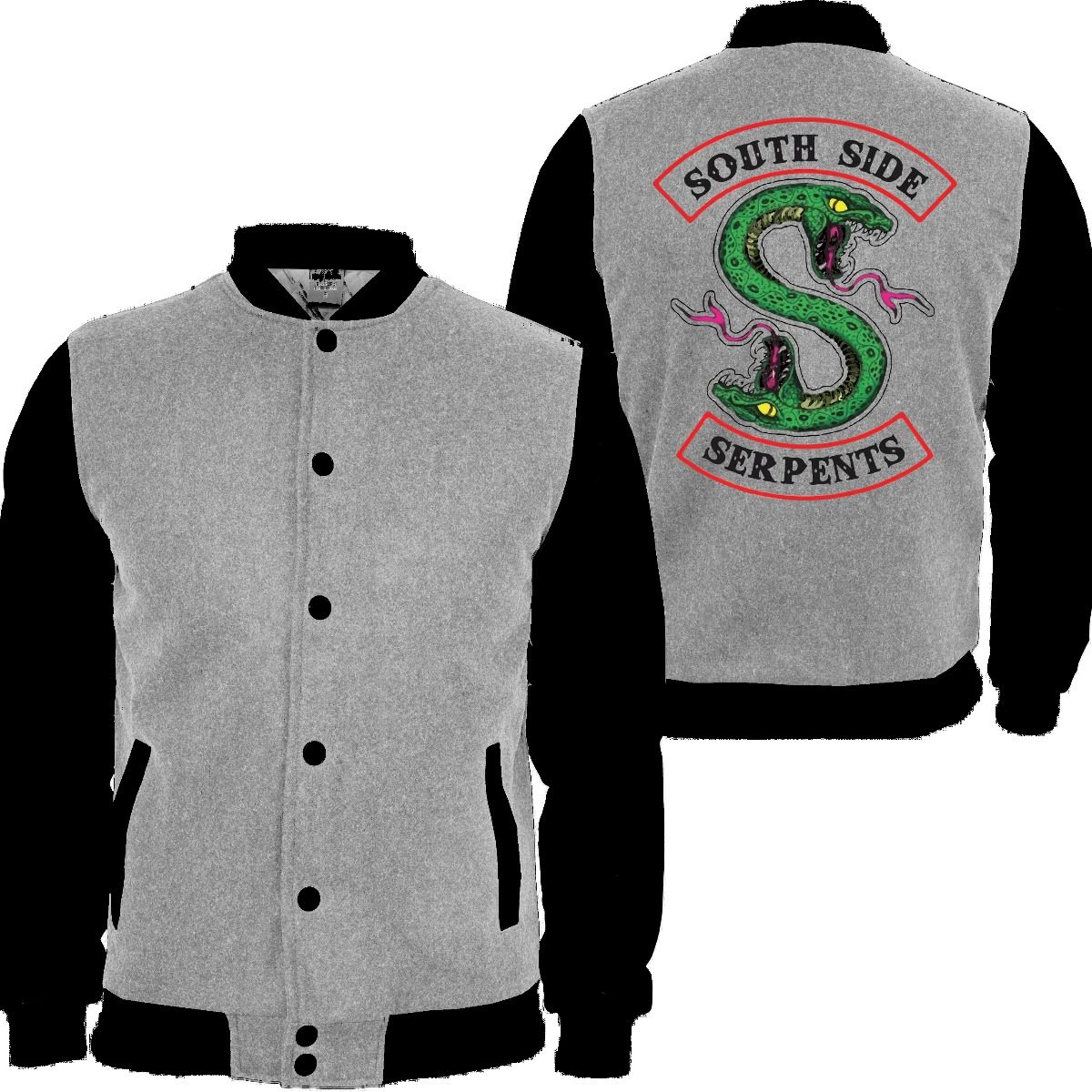 Moletom College Riverdale South Side Serpents Costas Frete G - R$ 120,90 em Mercado Livre