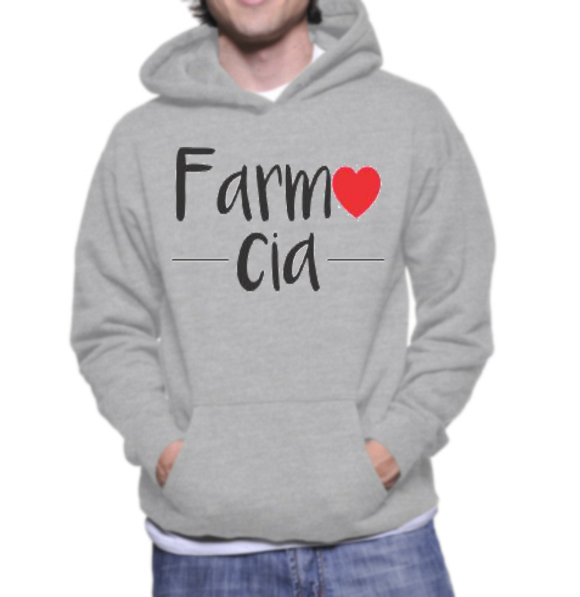 Moletom Farmacia Curso Com Capuz Casaco De Frio - Promoçã - R$ 62,47 em Mercado Livre