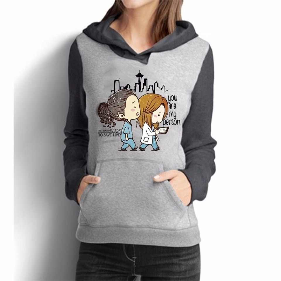Moletom Feminino Greys Anatomy Blusa Series Mod 2 - R$ 60,00 em Mercado Livre