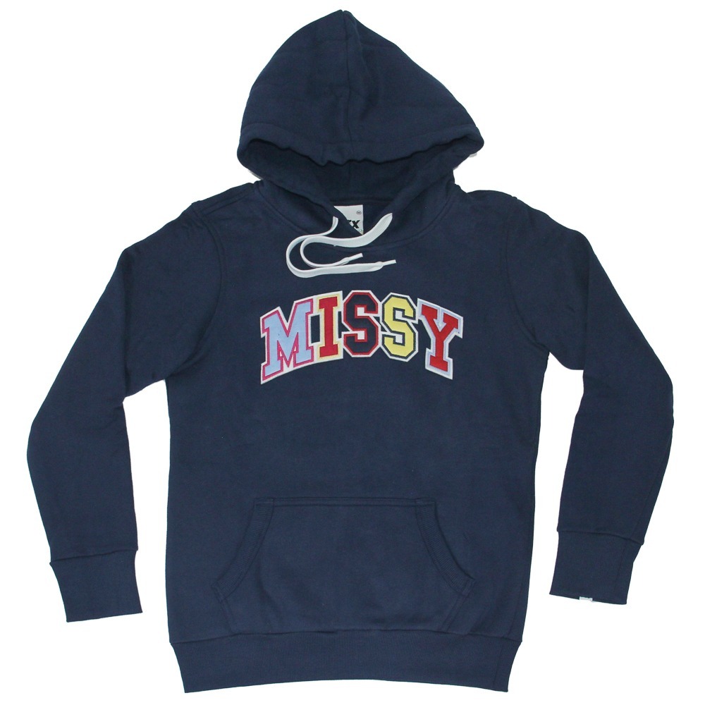 Moletom Feminino Qix Missy Basic 2 Raimbow Original Azul - R$ 163,00 em Mercado Livre