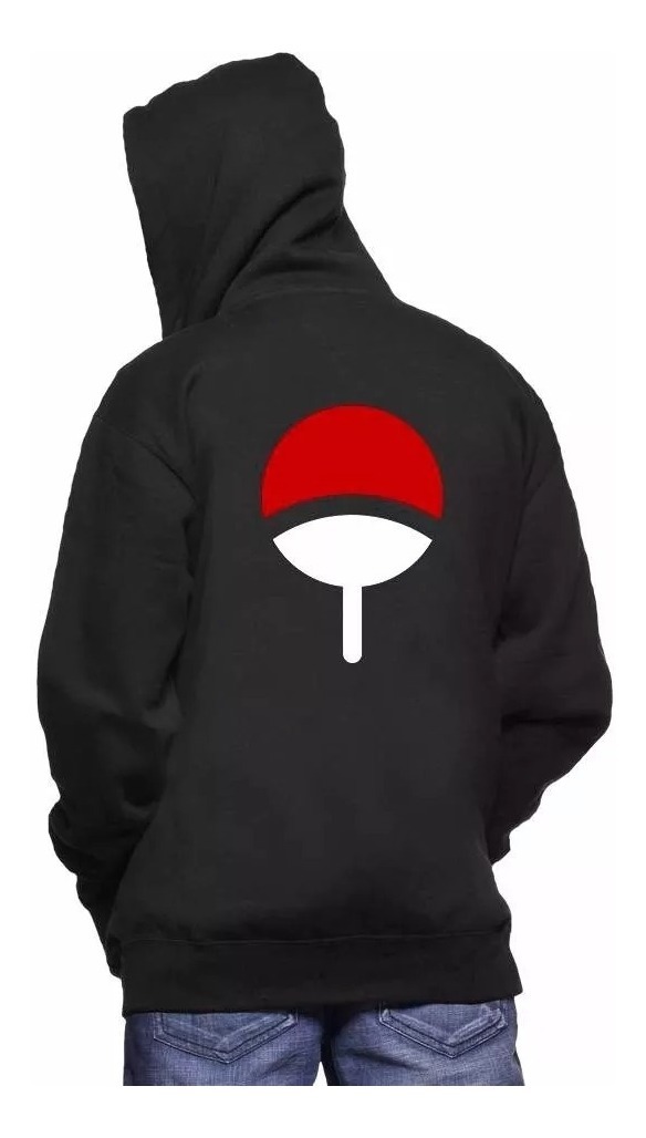 Moletom Masculino Naruto Clã Uchiha Feminino Canguru Nerd - R$ 127,47 em Mercado Livre