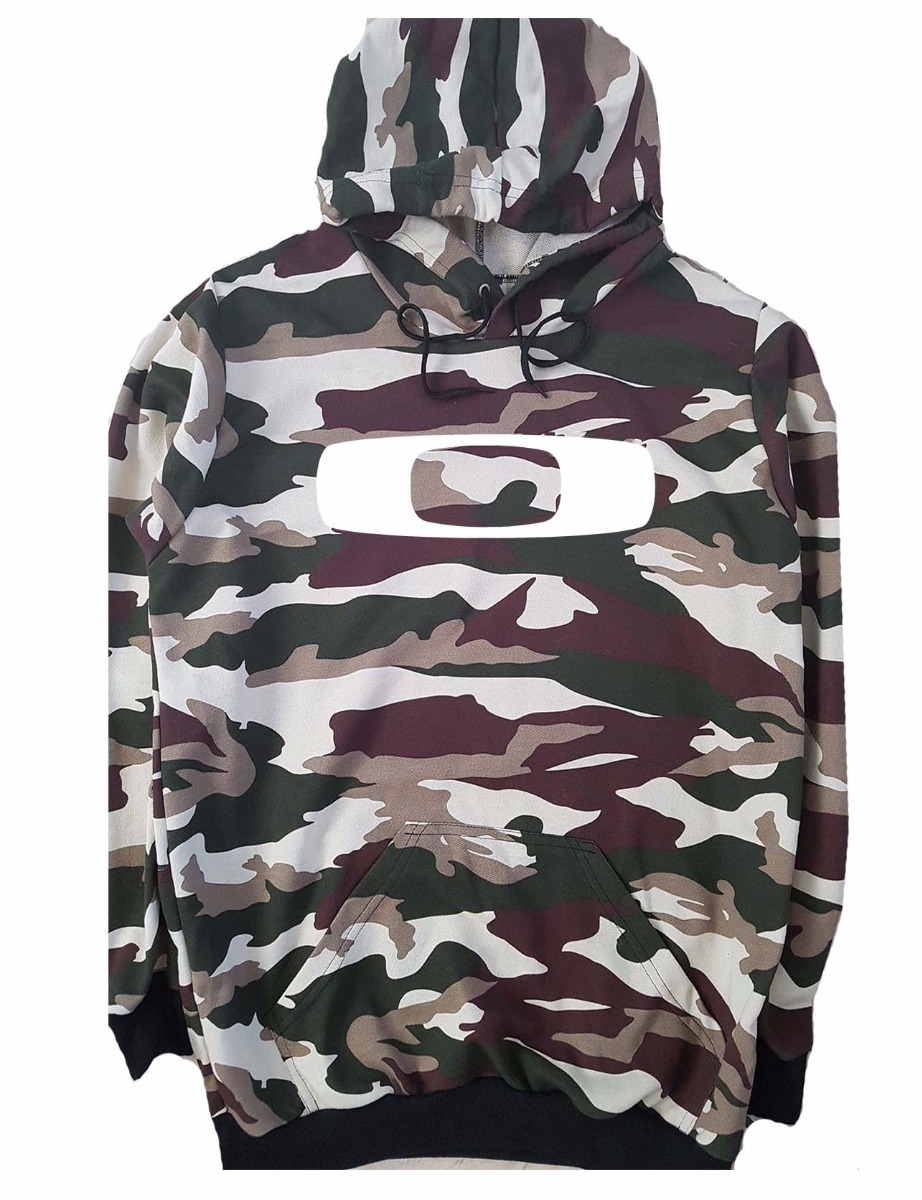 blusa de frio da oakley camuflada masculina