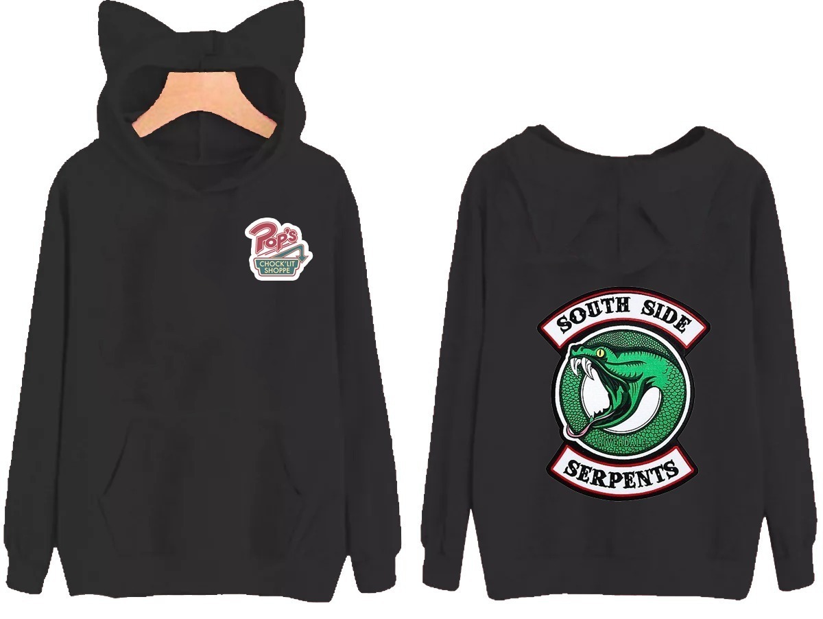 Moletom Orelhinha Novos\\riverdale Serpentes Pop's Jughead - R$ 63,00 em Mercado Livre