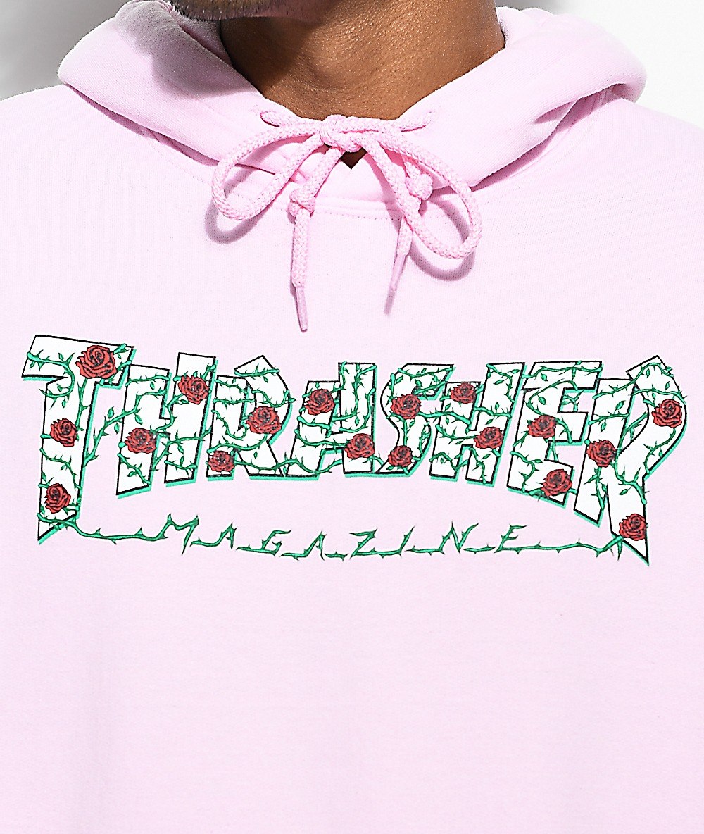 moletom thrasher rosa