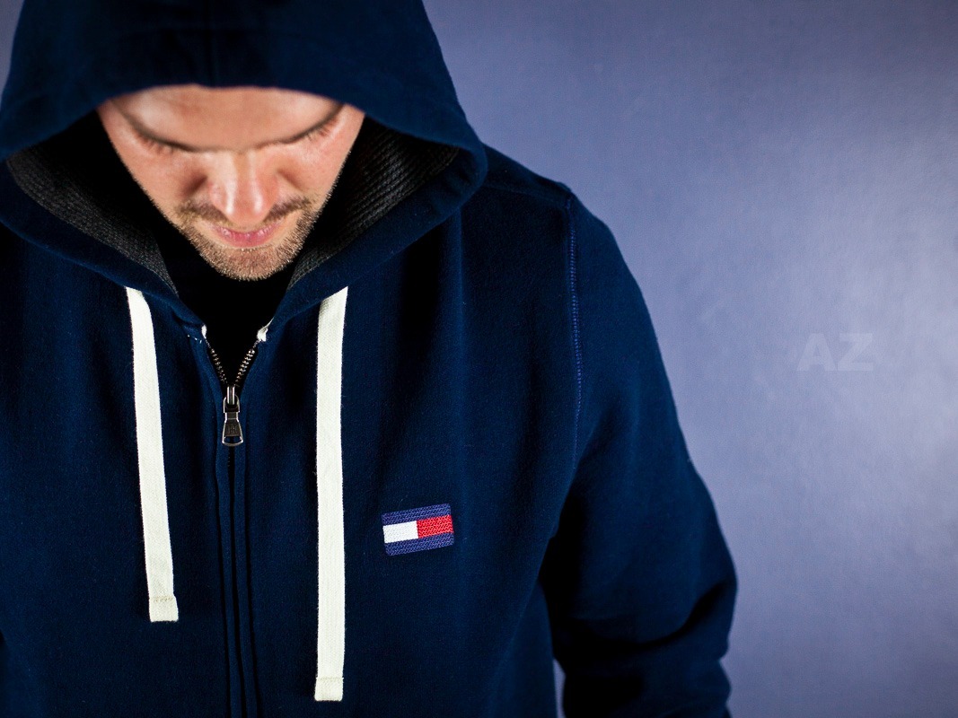 moletom tommy hilfiger azul