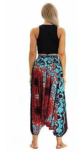 Suelto Pantalones Yoga Baggy Mujeres Al Molyveva Casual Boho yfYb6g7v