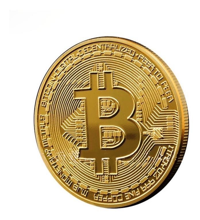 Moneda Conmemorativa Bitcoin Dorada ( Digital Decentralized) - $ 8.000