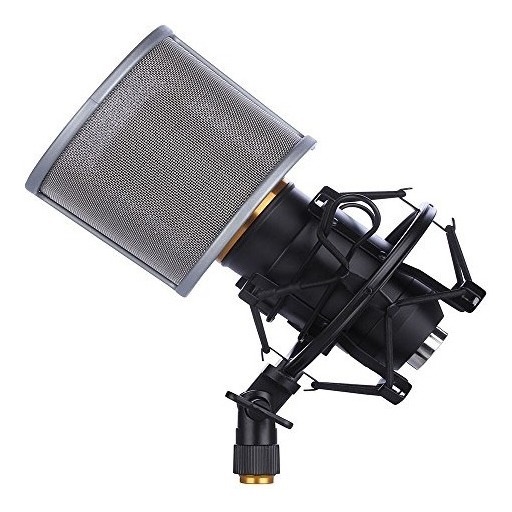 Soporte de micr/ófono con filtro para micr/ófono de 46 mm a 53 mm de di/ámetro
