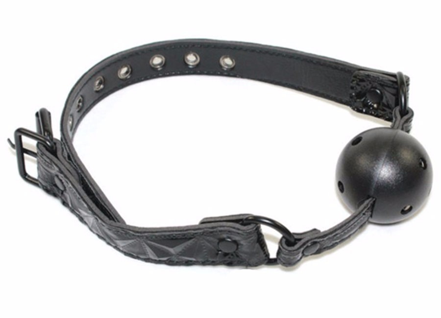 Mordaça Bola Preta Ball Gag Bondage Fetiche Sado Bdsm R 3999 Em