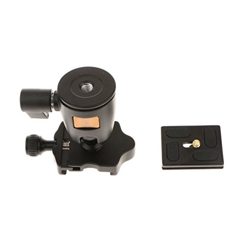 Morjava MJ-01 Professional DSLR Cam Camera Metal Tripod Ball Head Hot Shoe Mount with Quick Release Plate 1//4 Screw Max Load 5kg Black for Canon Sony DSLR Camera