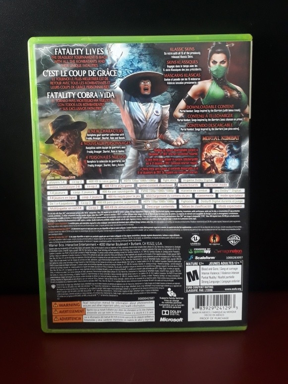 fatality mortal kombat komplete edition xbox 360