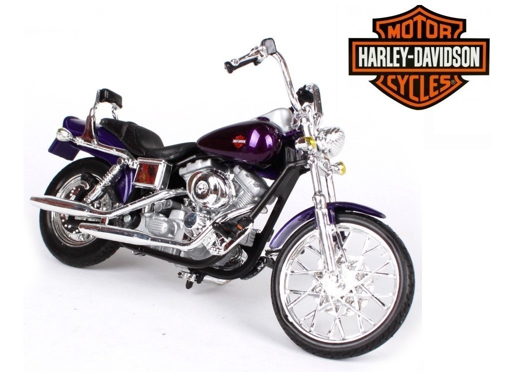 2001 FXDWG Dyna Wide Glide Maisto Moto 1:18 HARLEY Davidson Modello 34