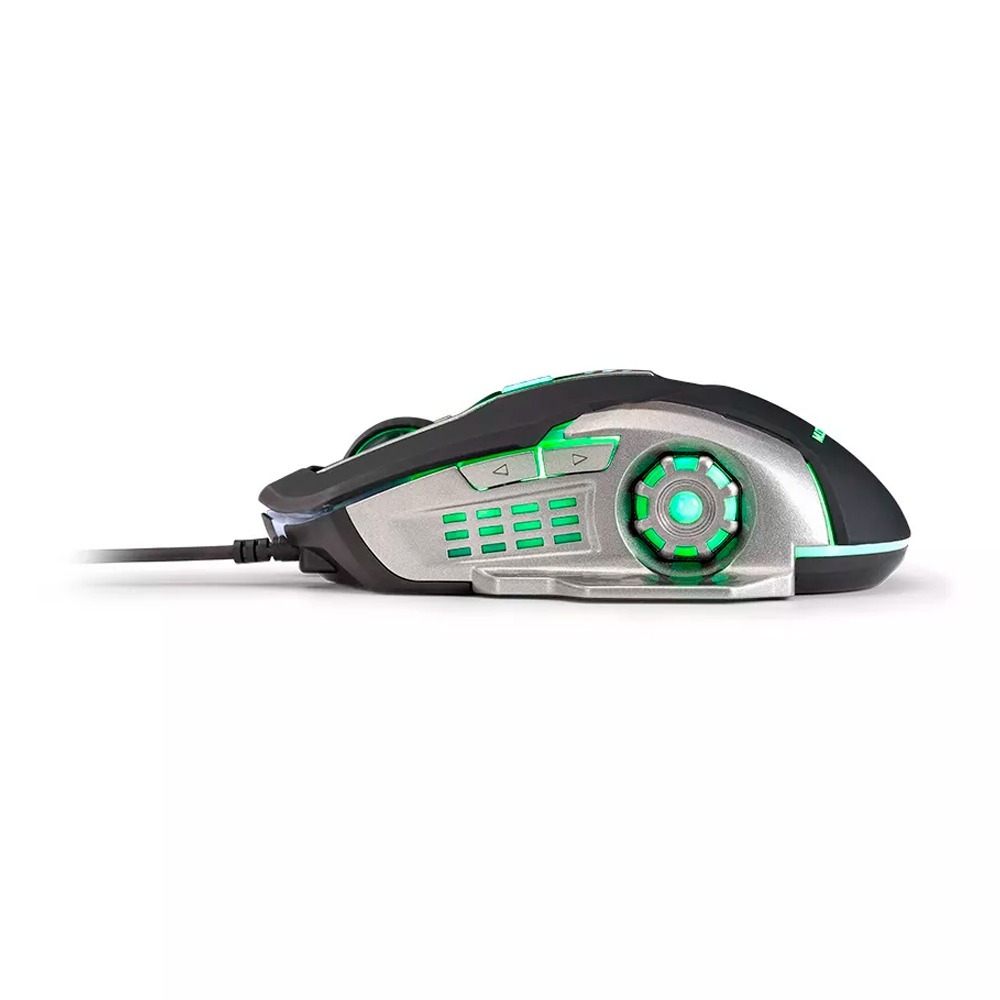 Mouse Led Com 7 Botões Fps Moba 2400 Dpi Multilaser Mo269 - R$ 49,00 em