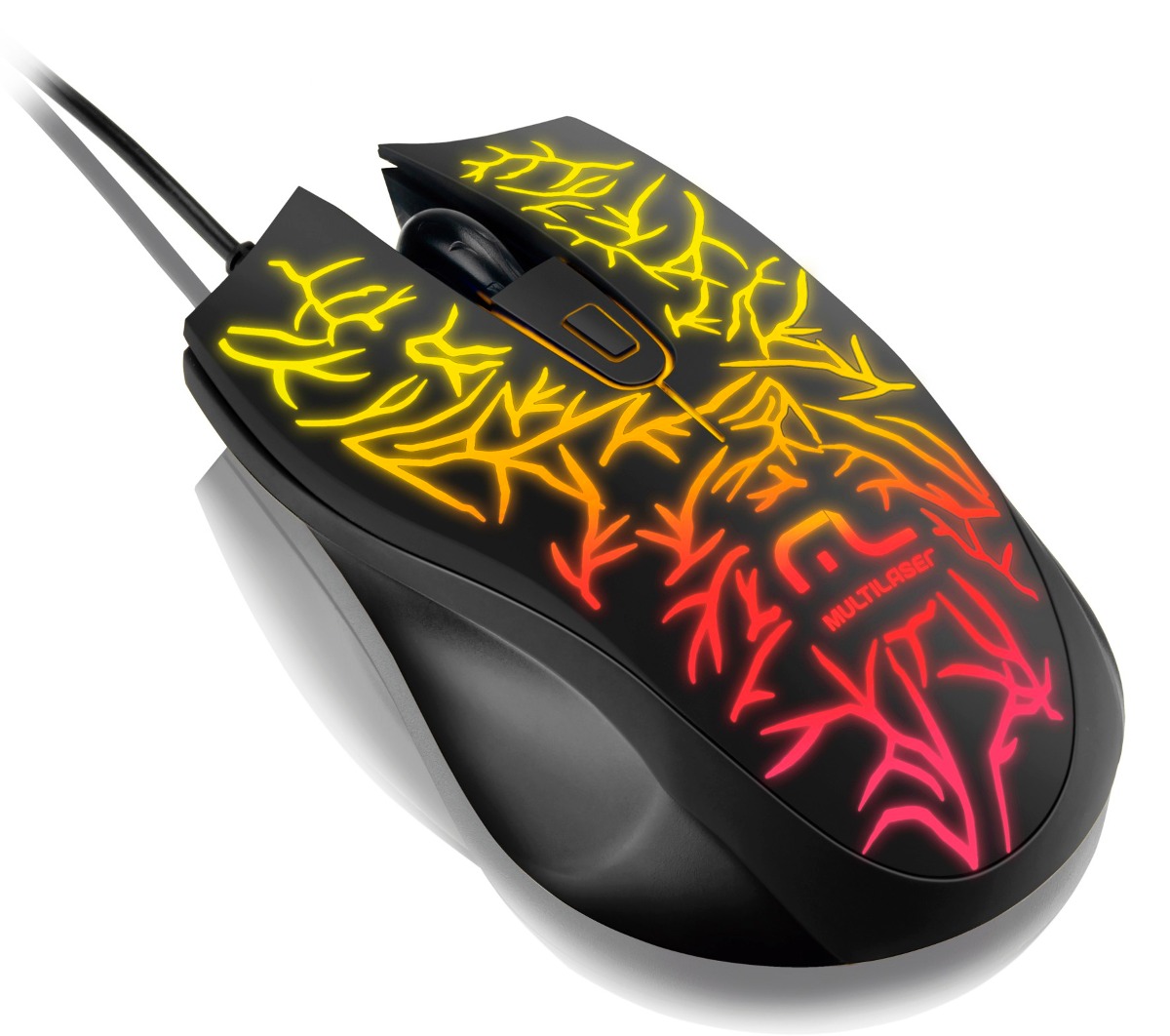 Mouse Gamer Fusion 1000dpi Led 7 Cores Multilaser Mo227 - R$ 36,99 em