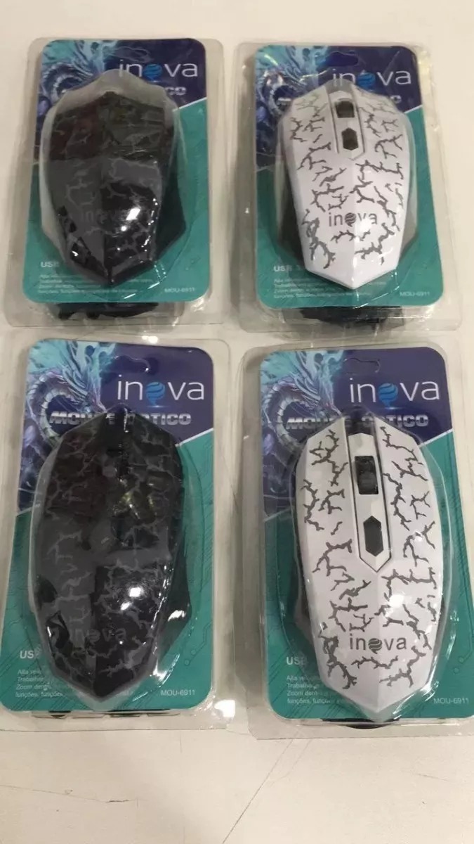 Mouse Gamer Óptico Usb 800 Dpi Jogos Inova - R$ 25,00 em Mercado Livre