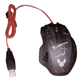 Mouse Gaming X7 Usb 7 Botones Óptico Luz Led Multi 4800dpi