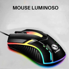 Mouse Óptico Luminoso Usb Para Pc
