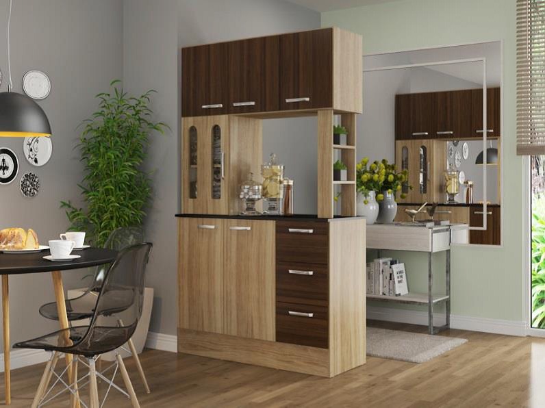 Mueble Cocina Americana Antonia Cafe - Ikean - $ 179.900 ...