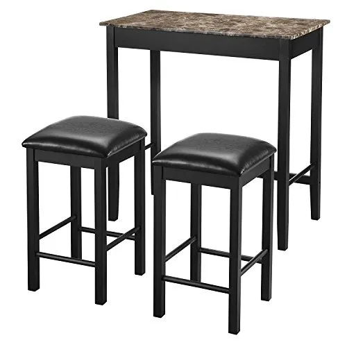Mueble Cocina Dorel Living 3 Piece Devyn Faux Marble Pub Din Piece Devyn Faux Marble Pub Din