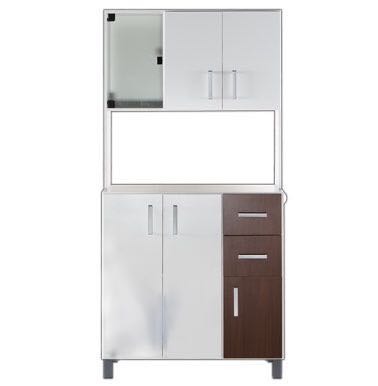 Mueble Cocina Kit 90 Ancho X 1,80 Alto Blanco Y Cedro - $ 5.900,00 ... Mueble Cocina Kit 90 Ancho X 1,80 Alto Blanco Y Cedro - $ 5.900,00 ...