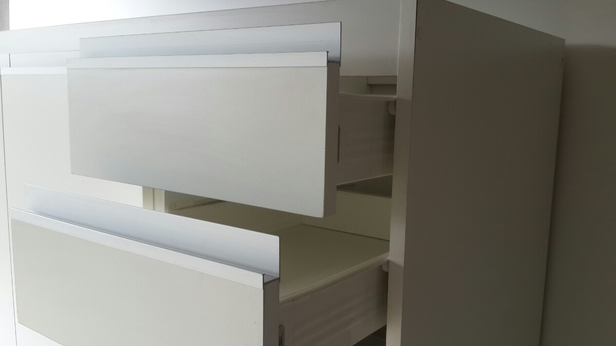 Mueble De Cocina 1.60m. Melamina Cajon Metalico Perfil Jota ... Mueble De Cocina 1.60m. Melamina Cajon Metalico Perfil Jota ...
