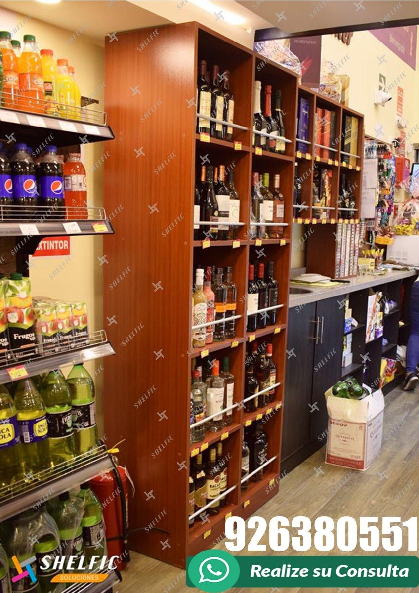 Mueble De Melamina Para Vinos O Licores En Tu Minimarket 