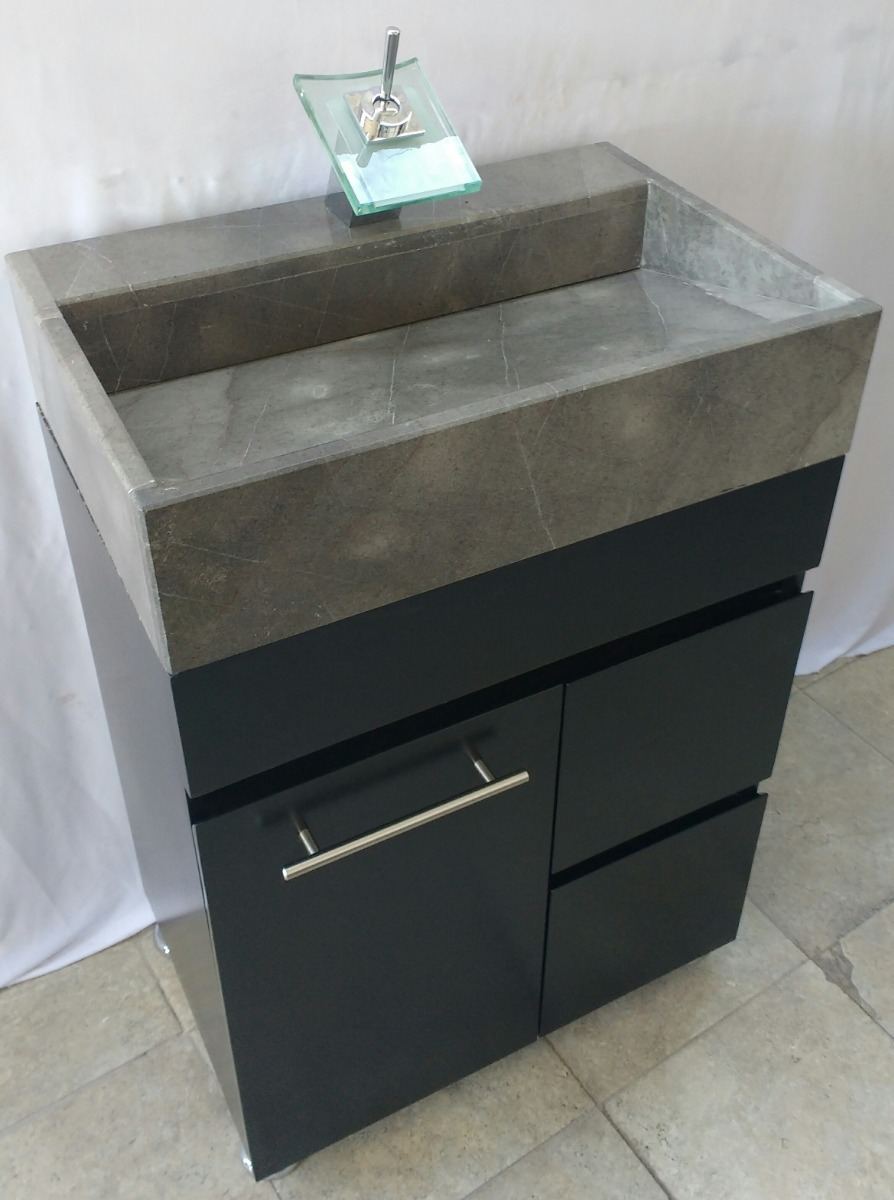 Mueble Gabinete Para Baño Lavabo De Marmol Con Monomando - $ 6,999.00