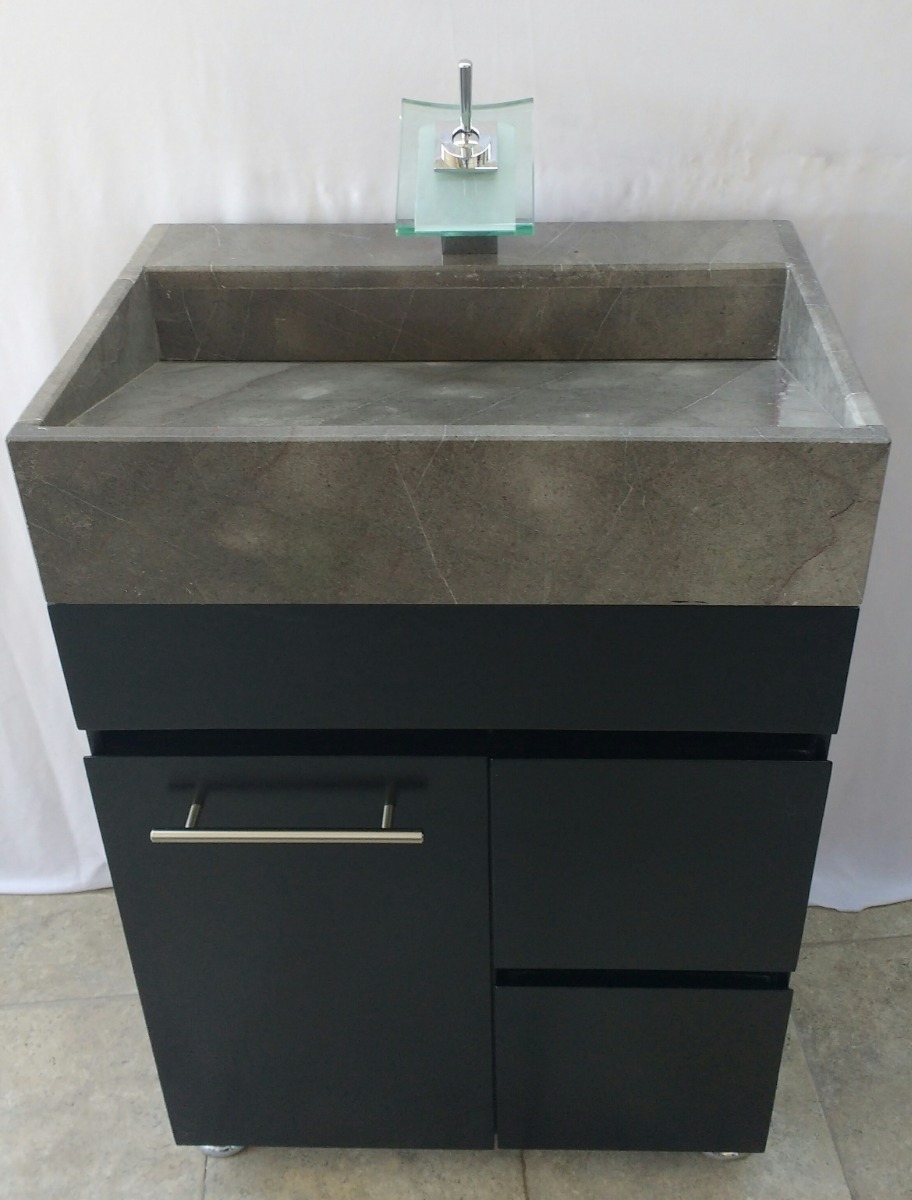 Mueble Gabinete Para Baño Lavabo De Marmol Con Monomando - $ 7,999.00