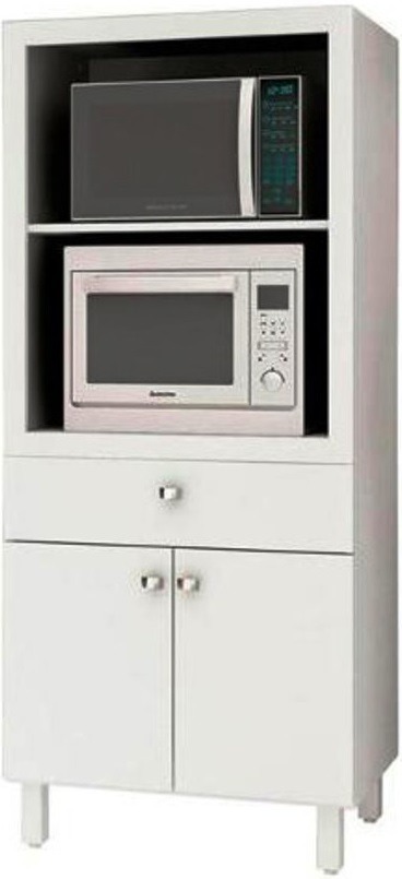 Mueble Multiuso Cocina Microondas Horno Cajon Y Puertas 3305
