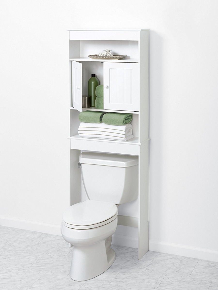 Mueble Para Baño Ahorrador De Espacio Puerta Media Blanco - $ 1,799.00