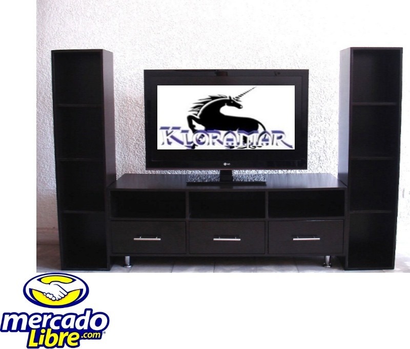 Mueble para television, plasma, 3b, comoda, librero, sala ...