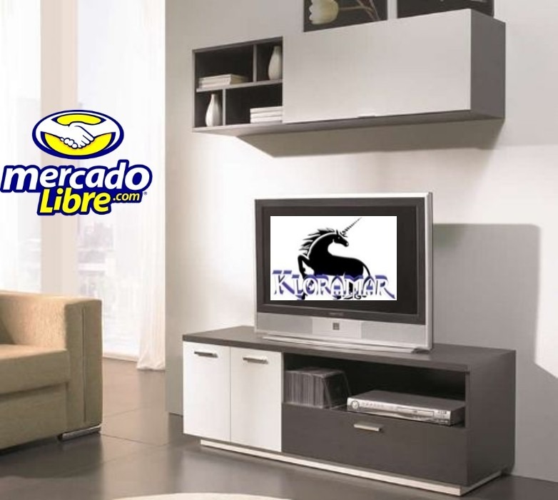 Mueble para tv, centro de entretenimiento, plasma, librero ...