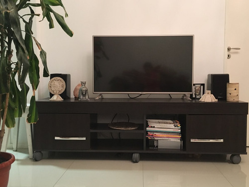 Mueble rack tv lcd color wengue, para armar excelente estado ...