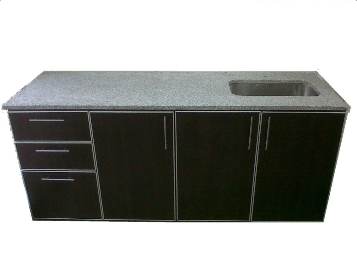 Muebles De Cocina C/cantos De Aluminio, Bajo Mesada 1.60 Mts ... Muebles De Cocina C/cantos De Aluminio, Bajo Mesada 1.60 Mts ...