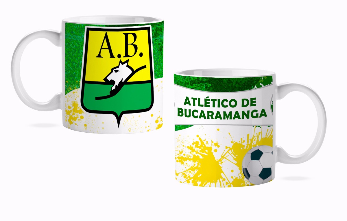 Mug Pocillo Equipo D Fútbol Atlético Bucaramanga #4 Con Caja - $ 8.900