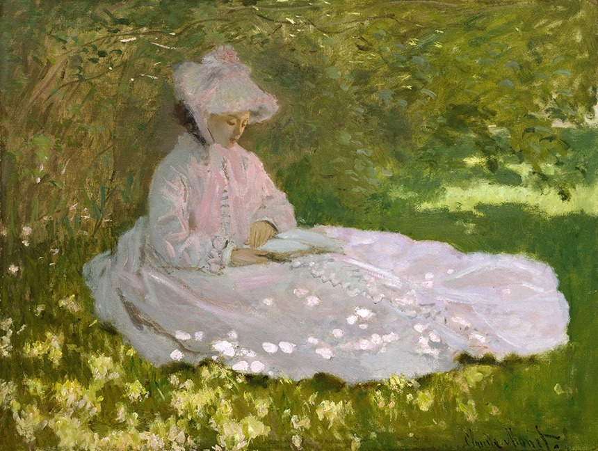 Resultado de imagem para monet moÃ§a lendo