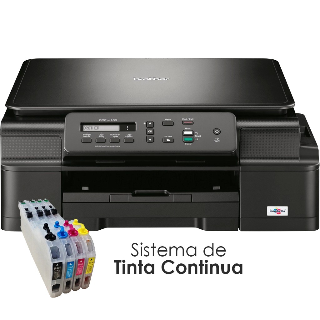 Multifuncional Brother Dcp J105 Con Sistema Tinta Continua ...