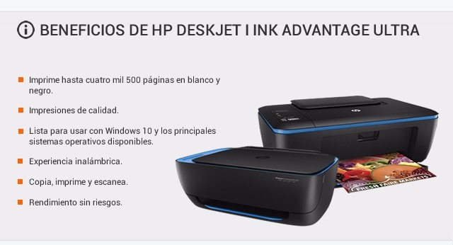 Multifuncional Hp 2529 Ink Advantage Ultra 4,500 