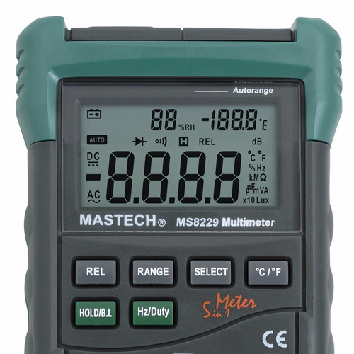 Multimetro Digital Mastech, Mod. Ms8229 5 Em 1 (top Line) - R$ 399,00